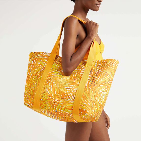Neoprene Large Bag Palm Leaves - Orange - 1