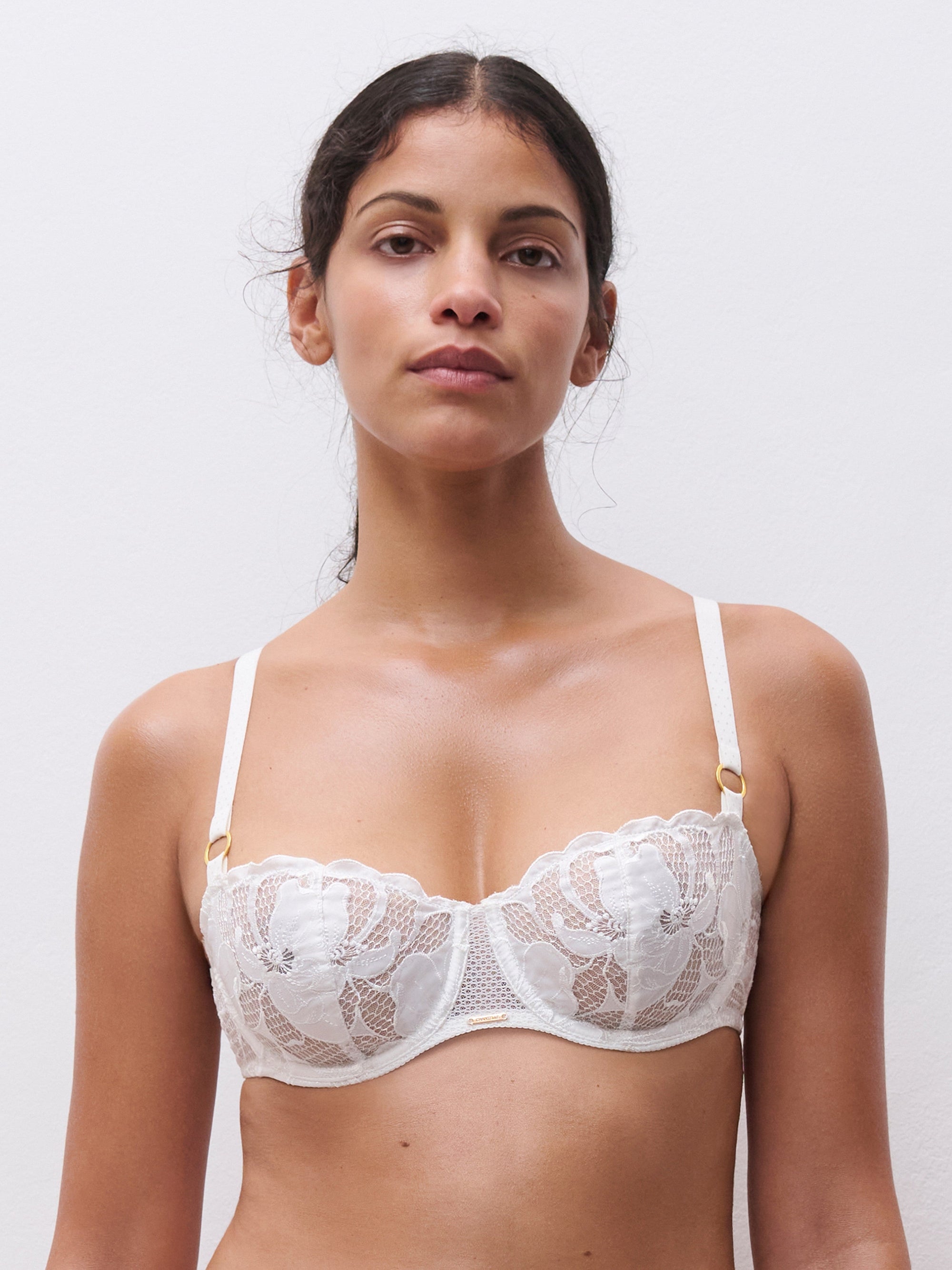 Fleurs Signature Lace Demi Bra - Milk - 1