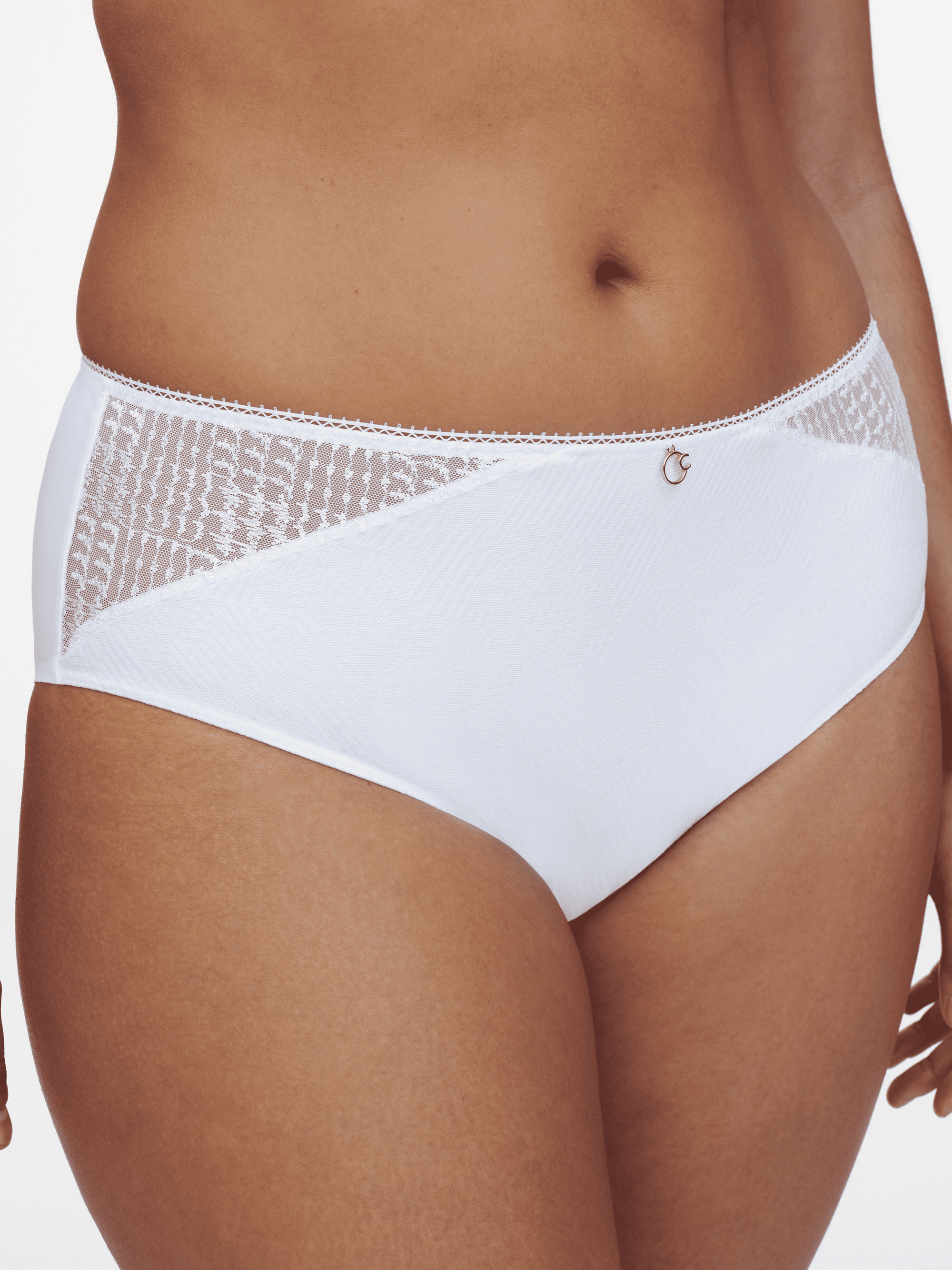 Origins Lace Mid Rise Bikini - White - 2