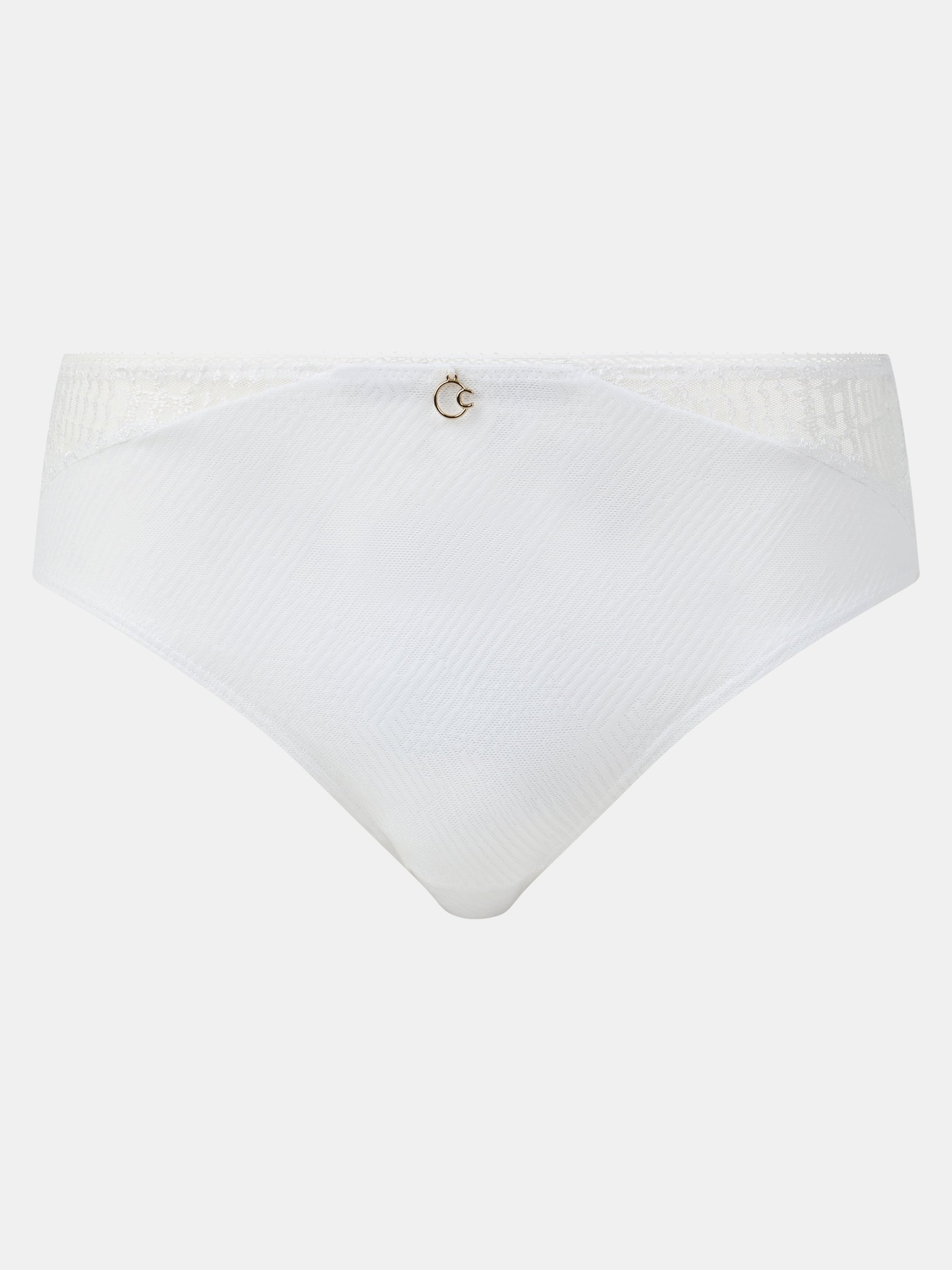 Origins Lace Mid Rise Bikini - White - 3