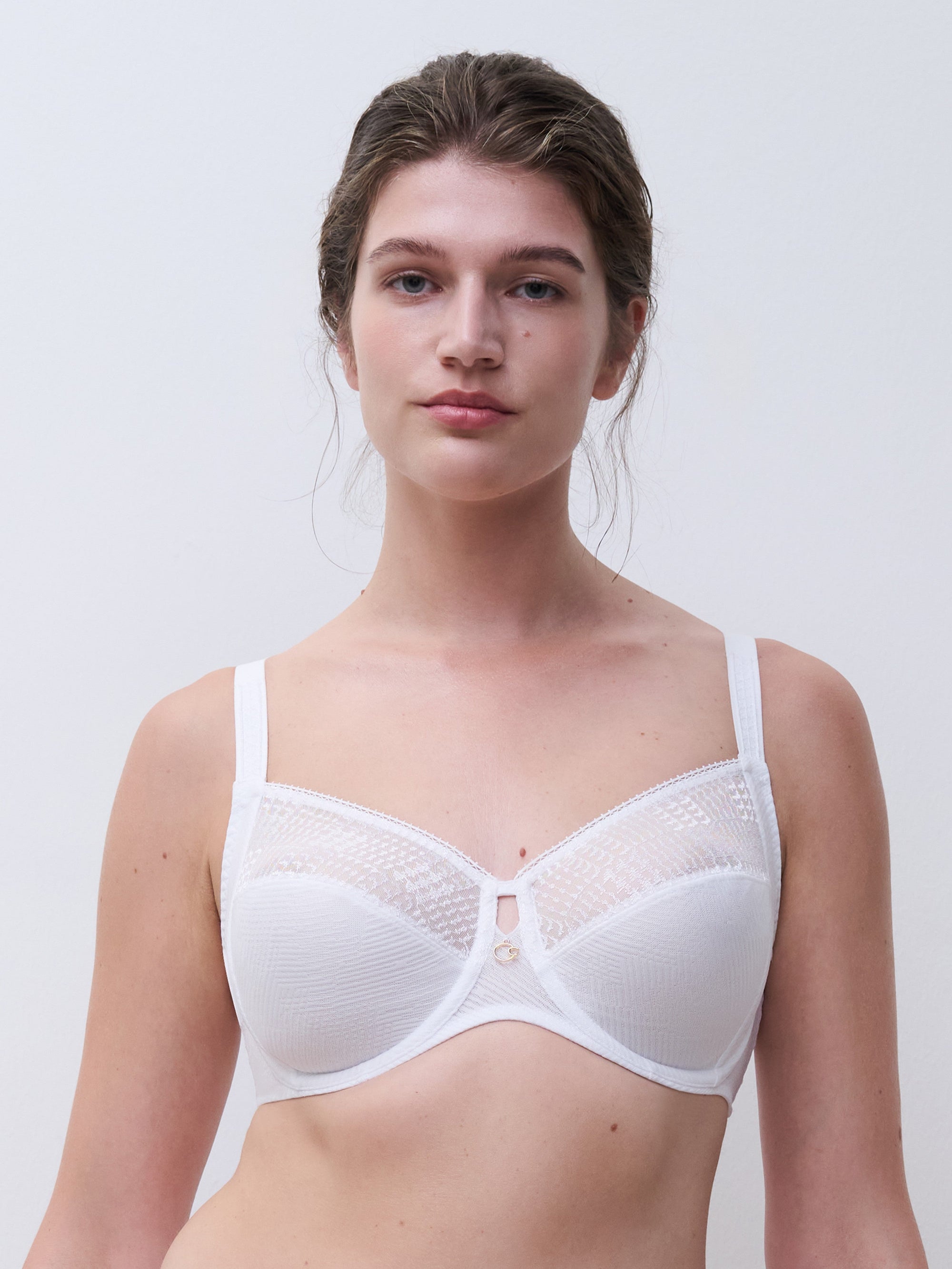 Origins Lace Full Coverage Underwire Bra - White - 1