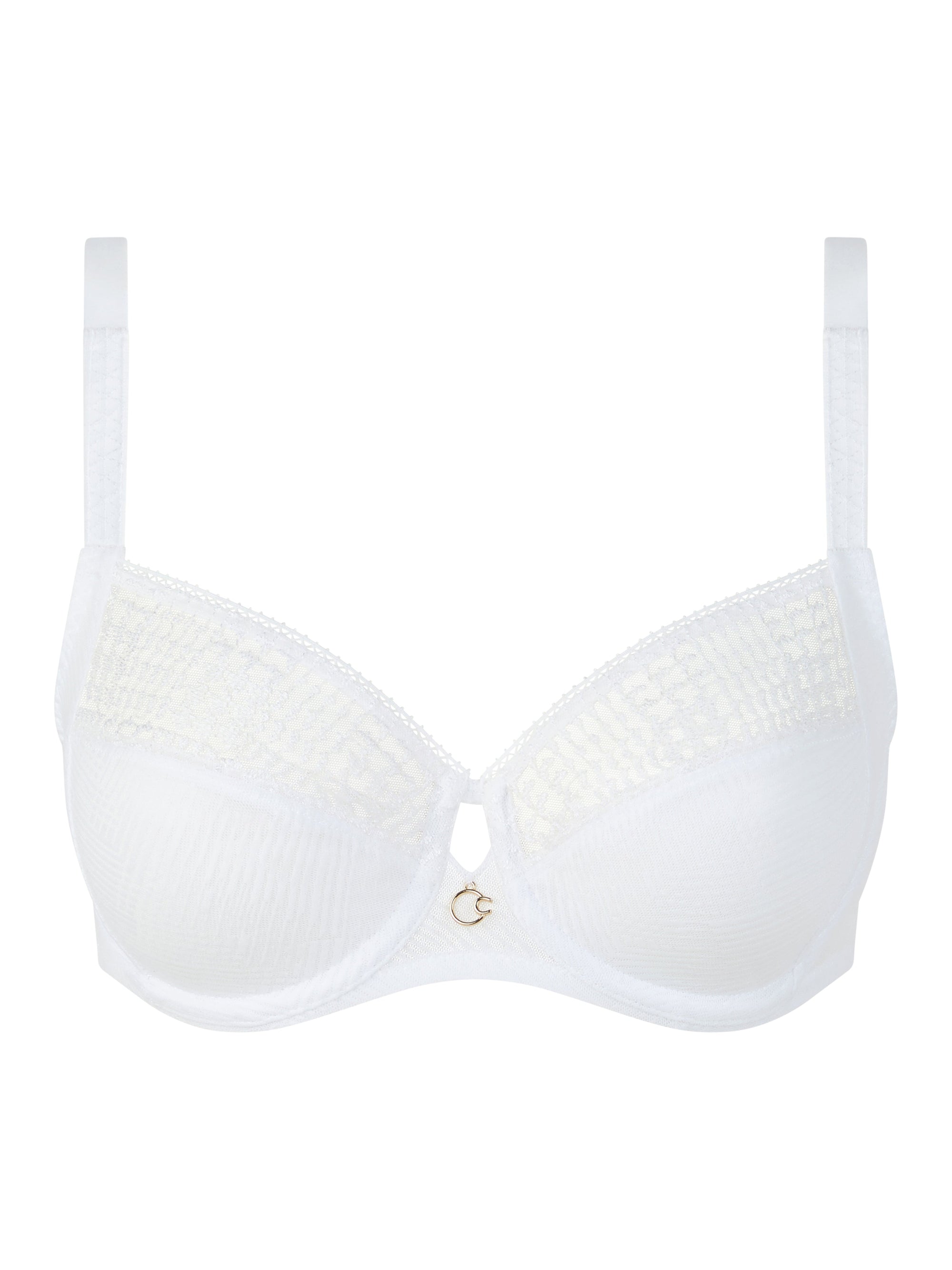 Origins Lace Full Coverage Underwire Bra - White - 4