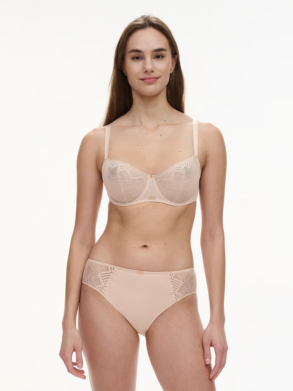 Origins Lace Unlined Demi Bra - Beige - 2