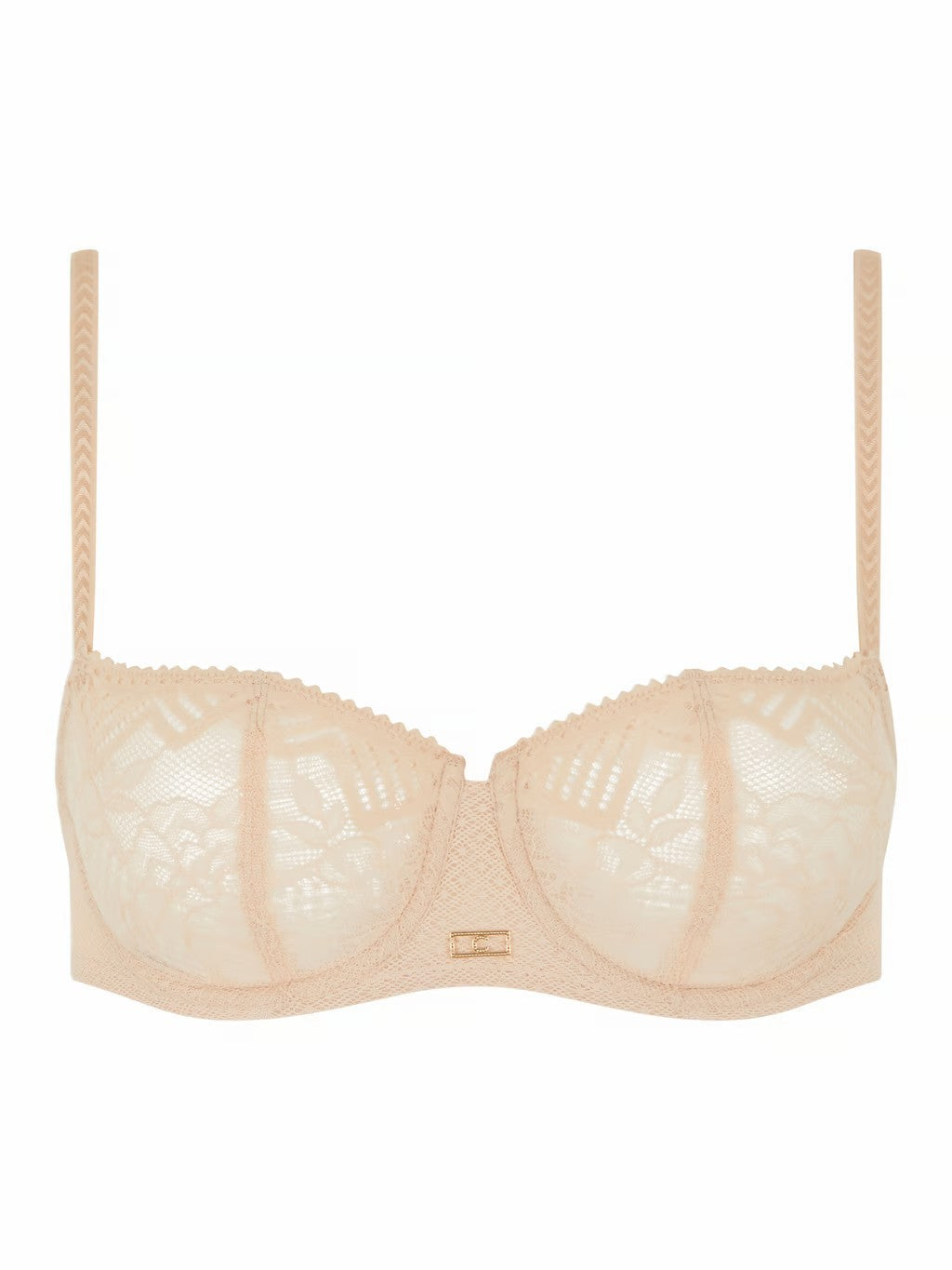 Origins Lace Unlined Demi Bra - Beige - 5