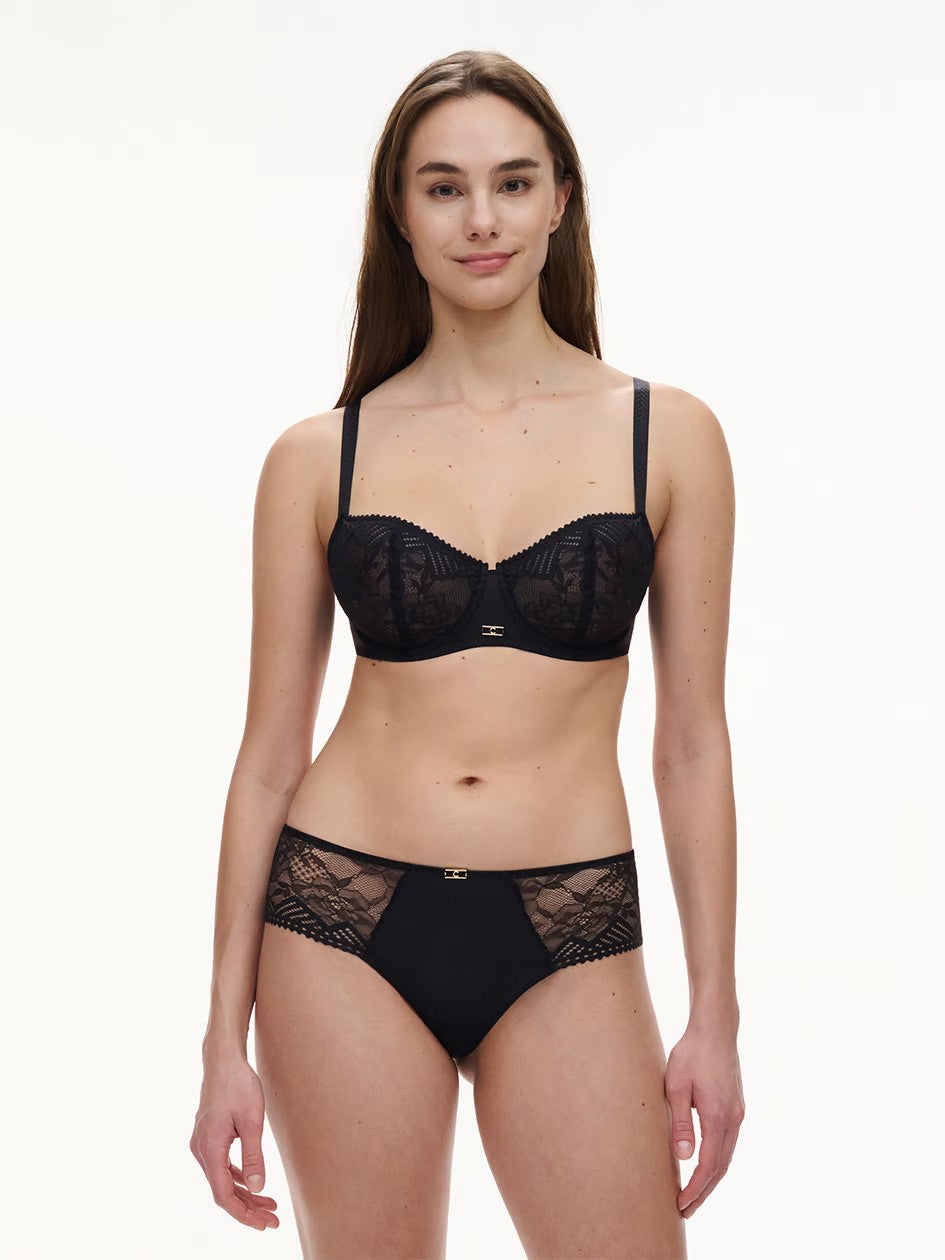 Origins Lace Unlined Demi Bra - Black - 3