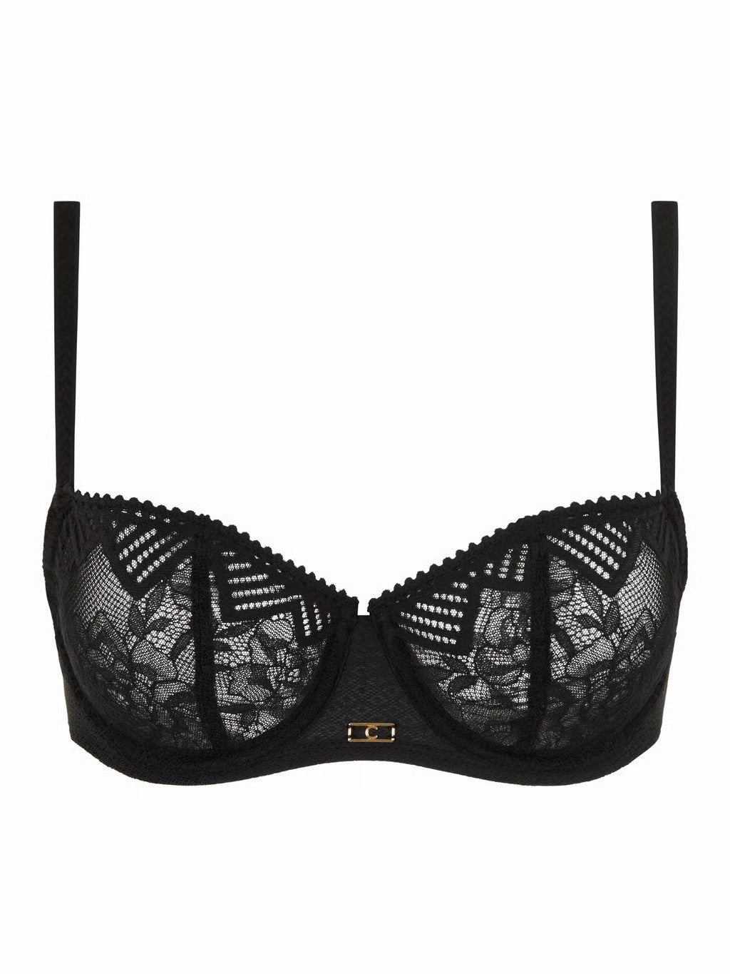 Origins Lace Unlined Demi Bra - Black - 5