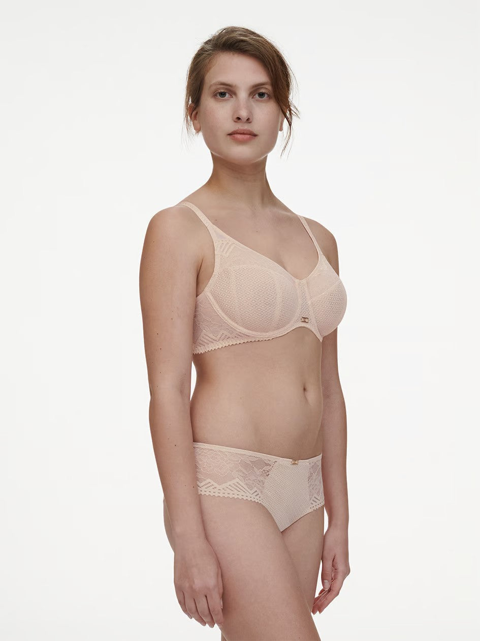 Origins Lace Full Coverage Underwire Bra - Beige - 2