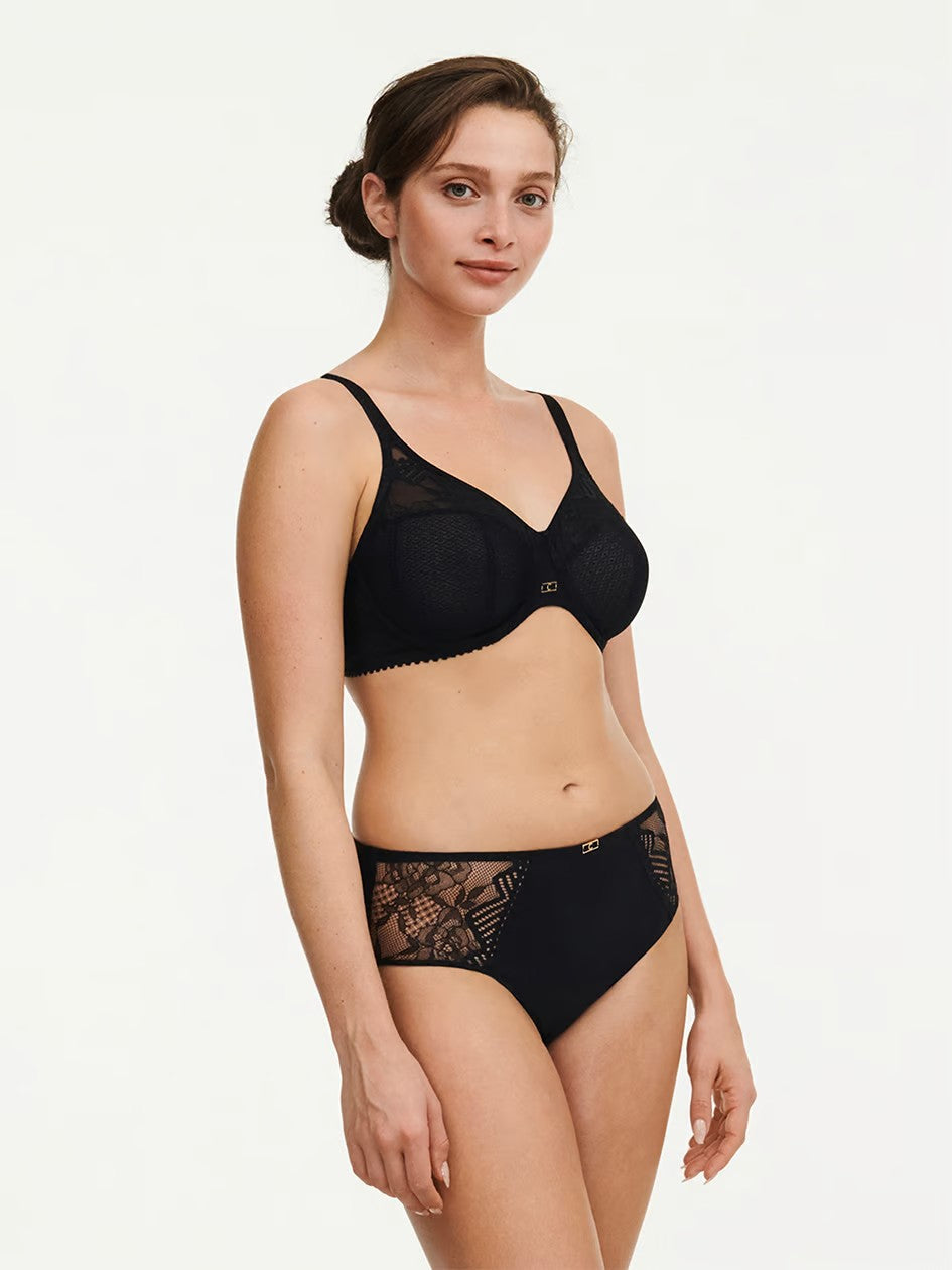 Origins Lace Full Coverage Underwire Bra - Black - 3