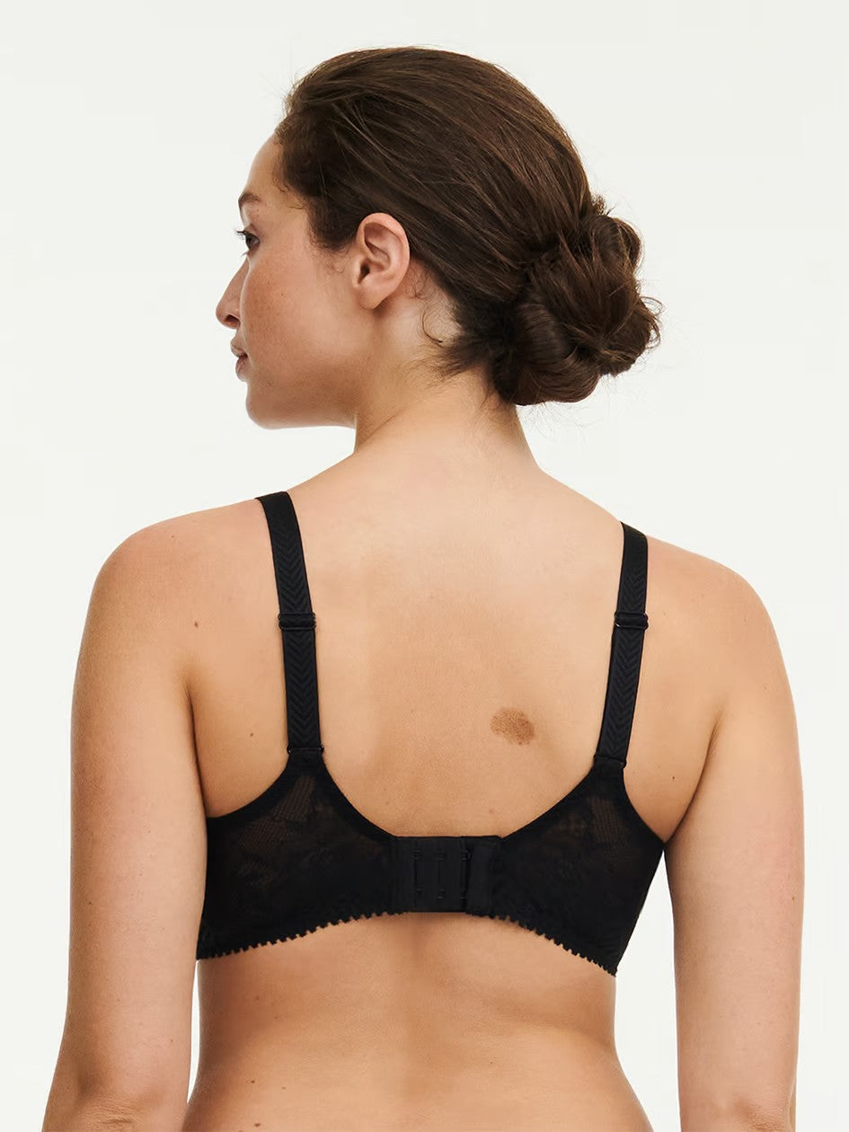 Origins Lace Full Coverage Underwire Bra - Black - 4