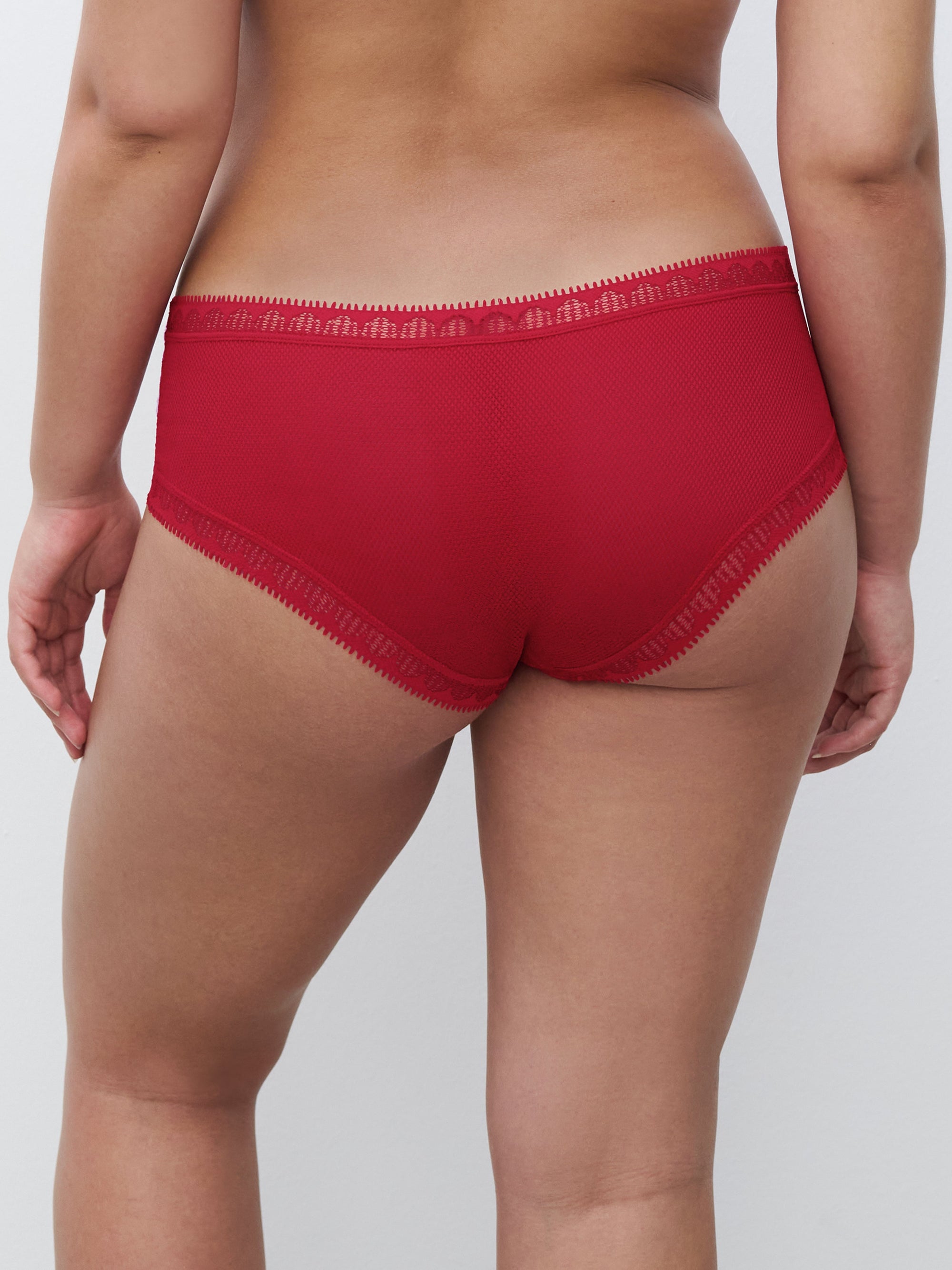 Day To Night Lace Hipster - Red - 3