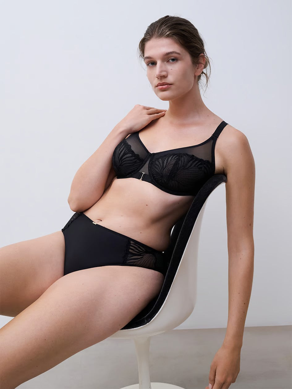 Legend Mid Rise Bikini - Black - Black - 3