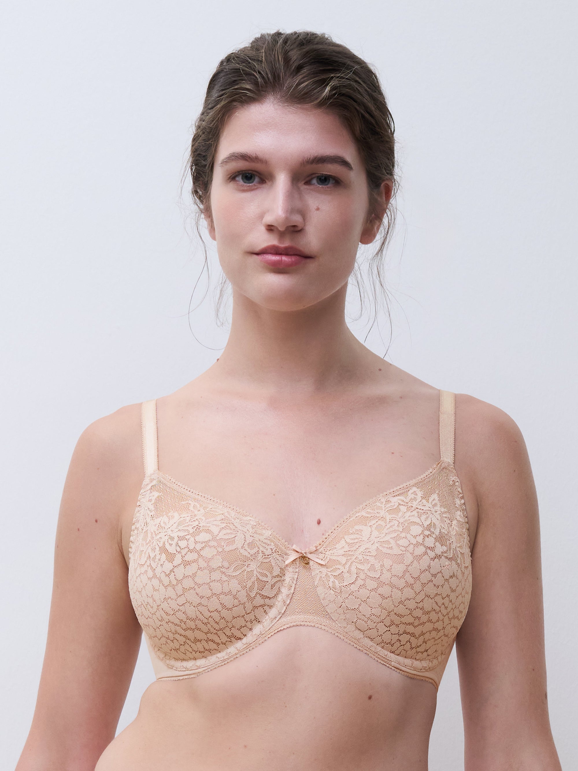 Maris Lace Full Coverage Unlined Bra - Nude - 1