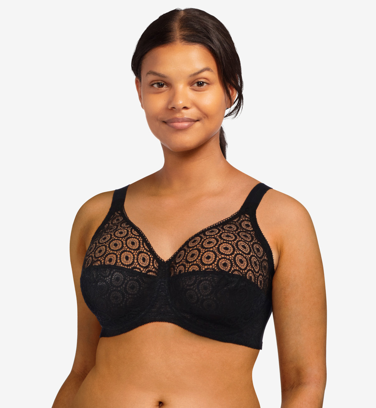 Fête Full Coverage Unlined Bra - Black - Image 1