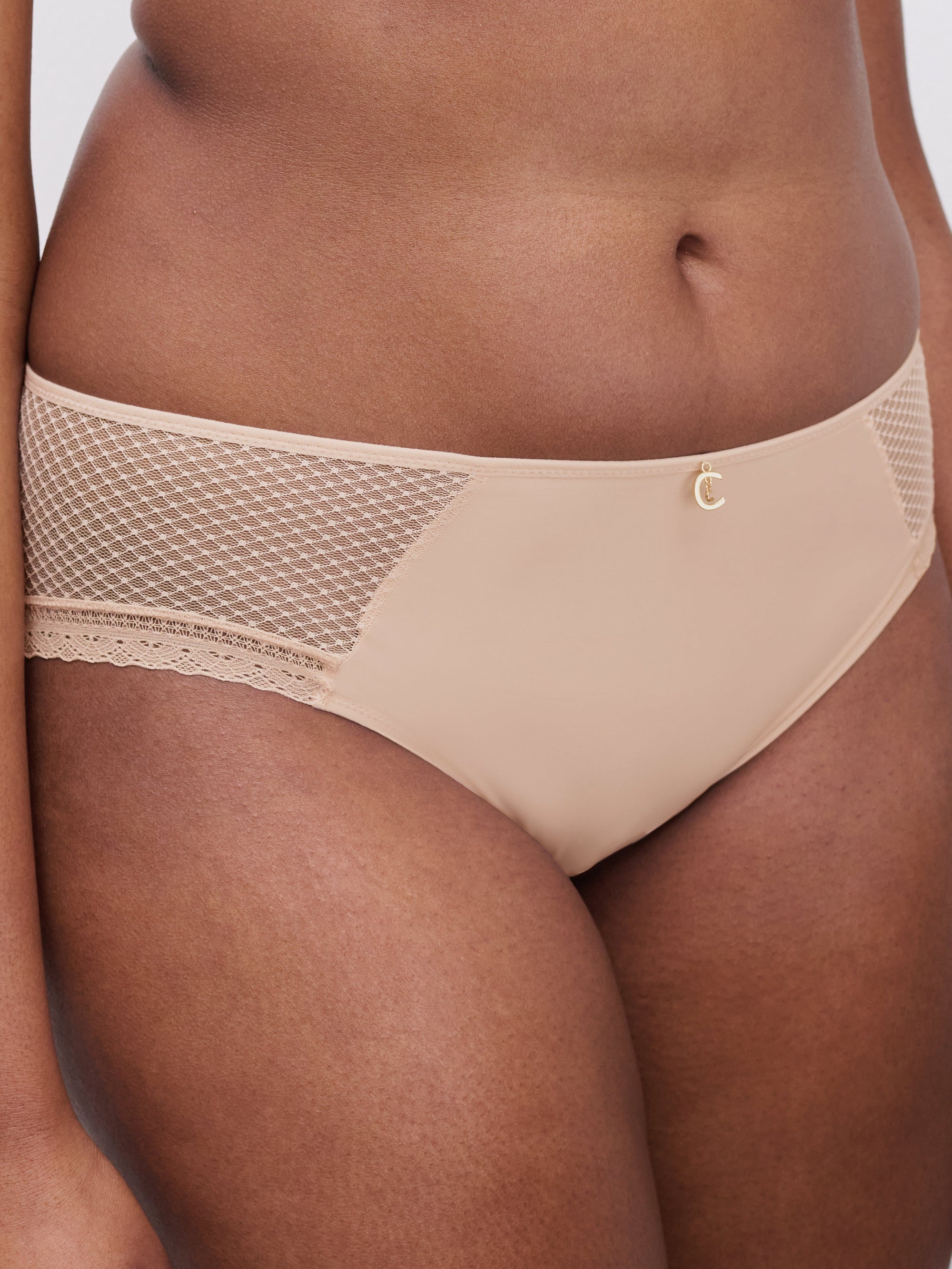 Romance Mid Rise Bikini - Nude - 1
