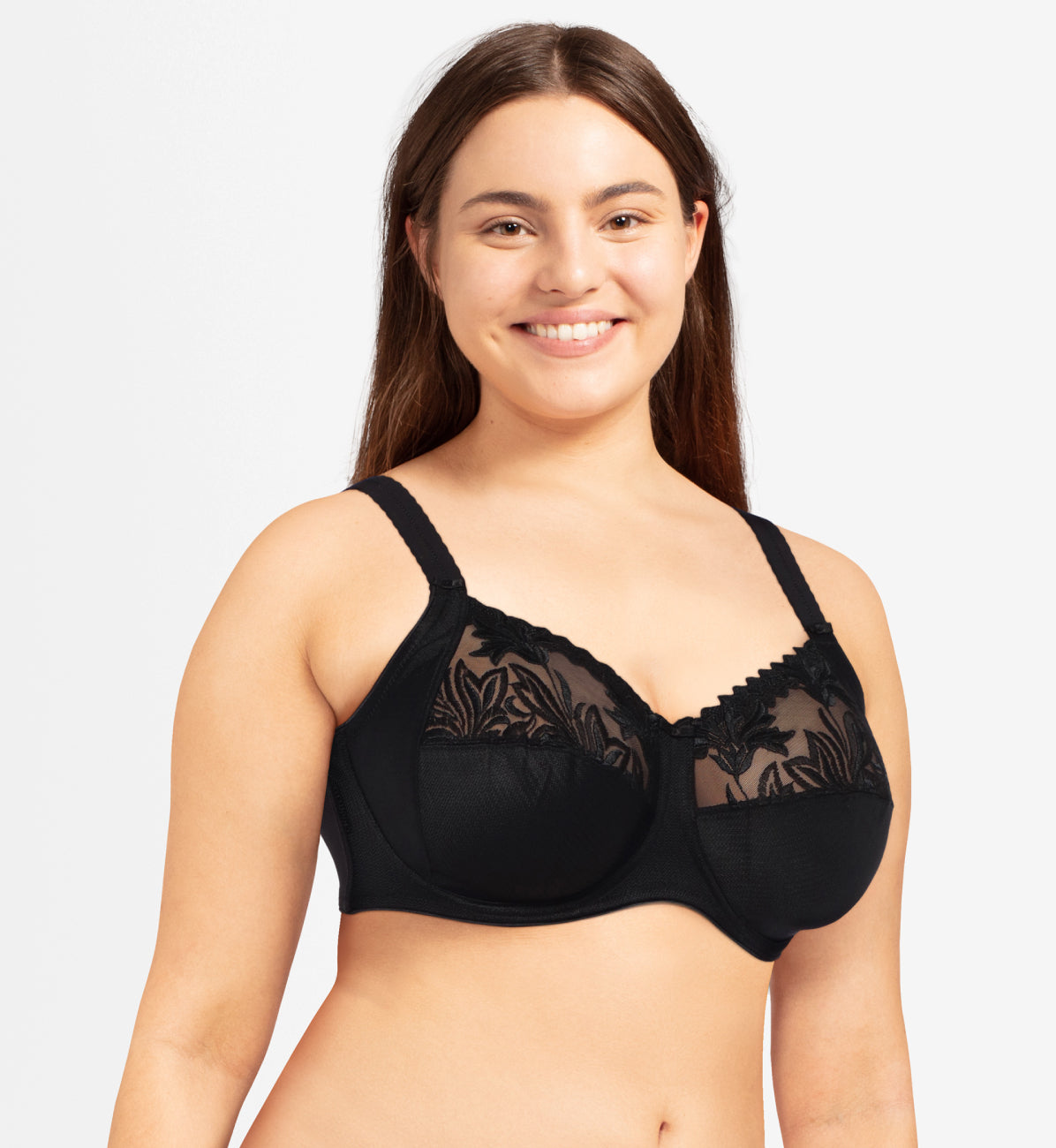 Amazone Full Coverage Unlined Bra - Black - Image 1