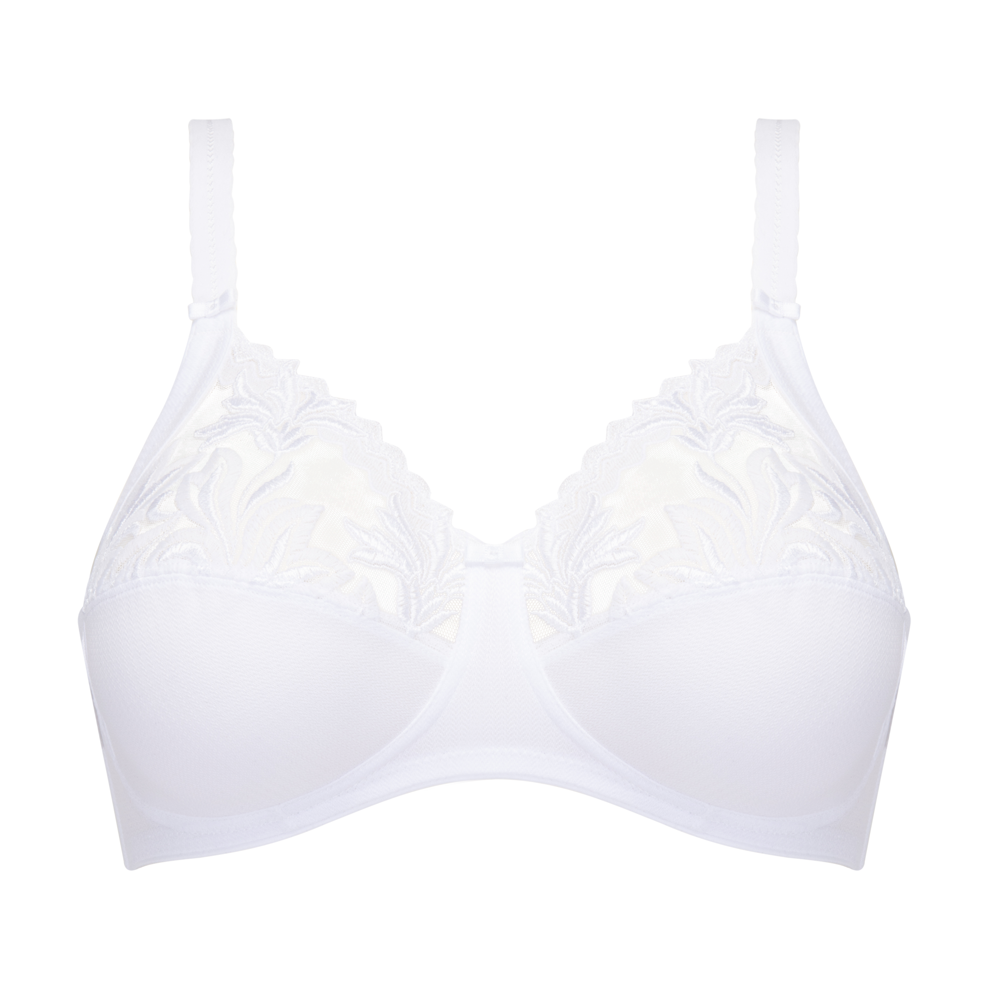 Amazone Full Coverage Wireless Bra - White - Image 5