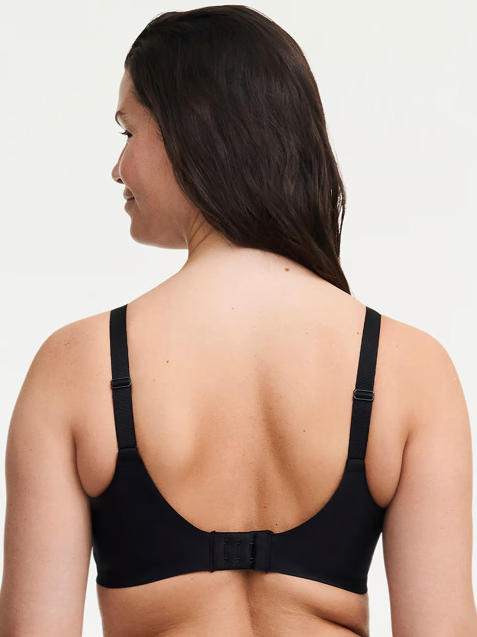 Graphic Support Lace Full Coverage Unlined Bra - Black - Black - 3
