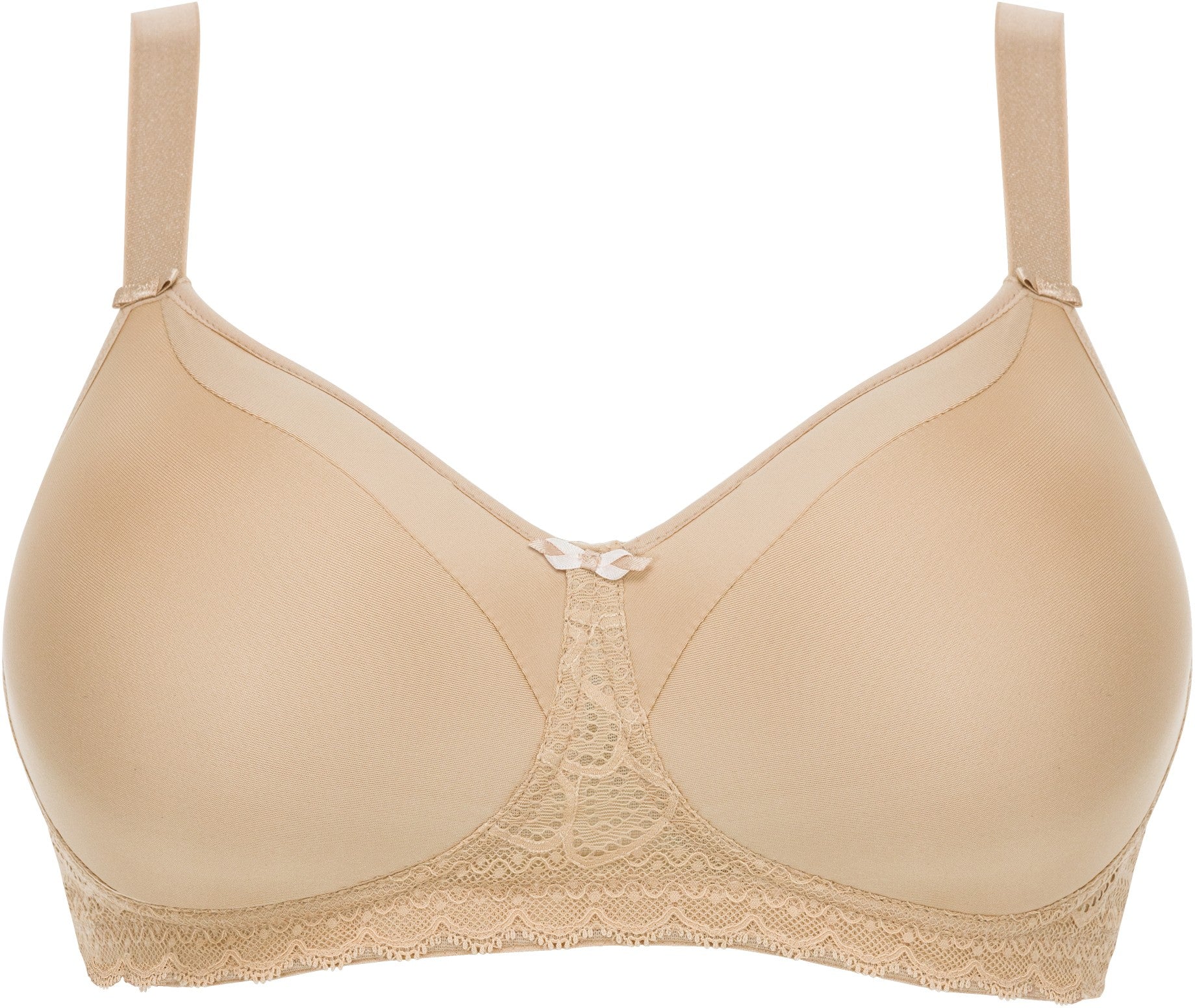 Merci Custom Fit Wireless Bra with Pocket - Beige - 4