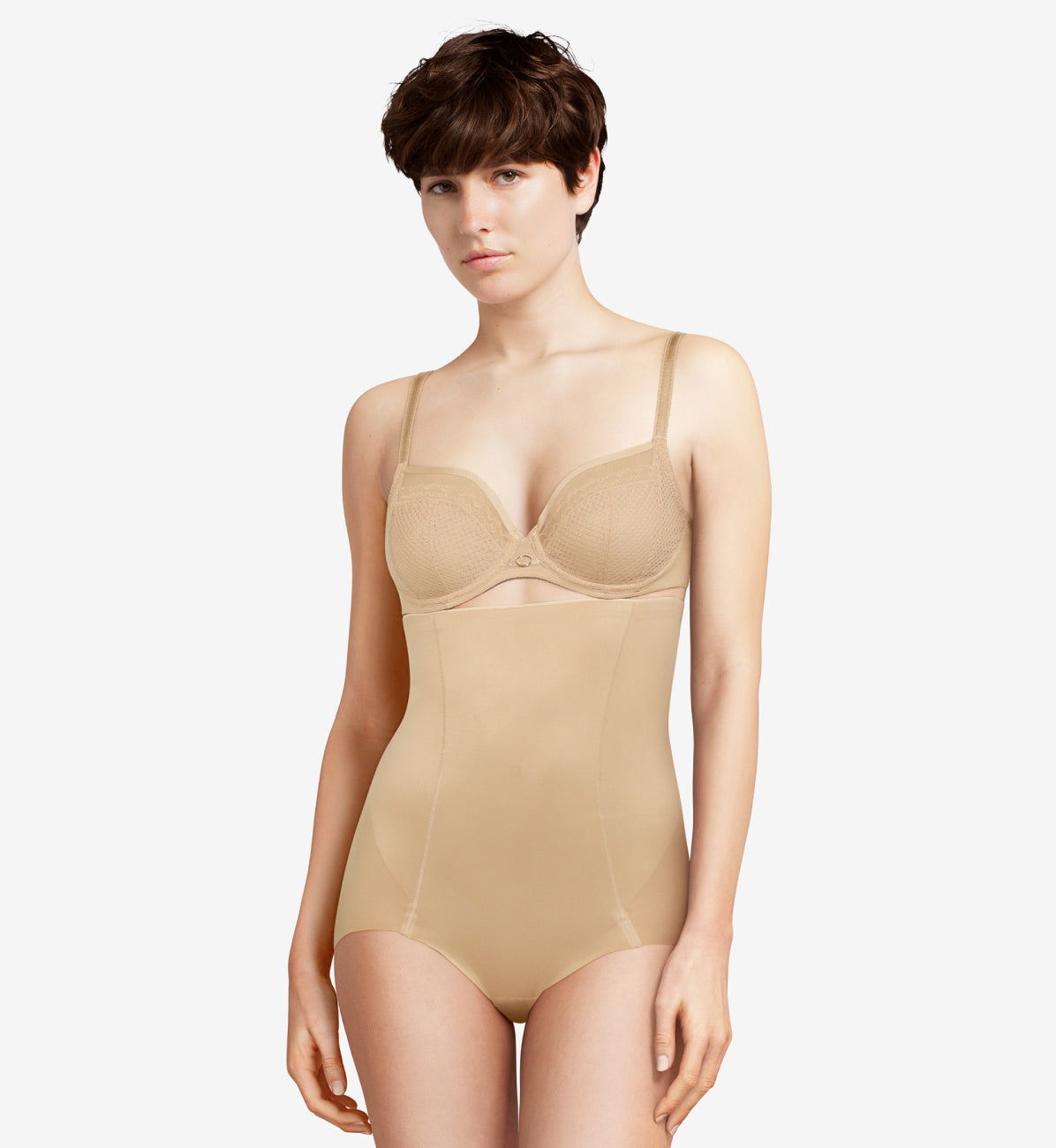 Basic Shaping High Waist Brief - Nude - Image 1