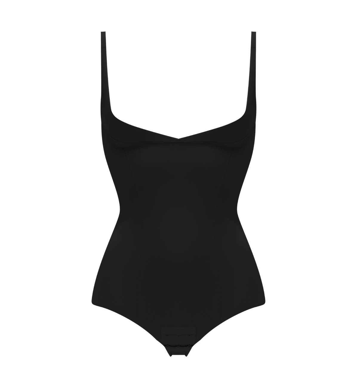 Basic Shaping Open Bust Bodysuit - Black - Image 4