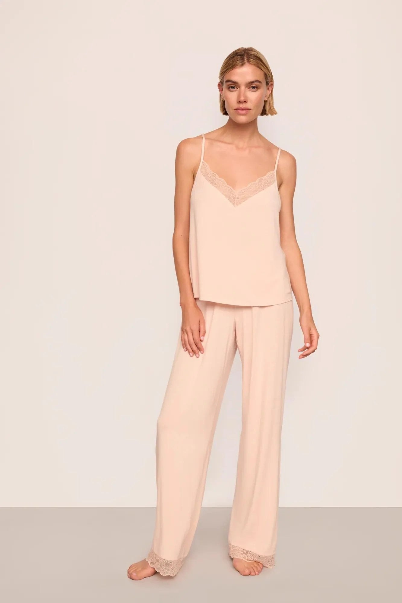 Kari TENCEL™ Modal Cami & Pant PJ Set - Rose - 1