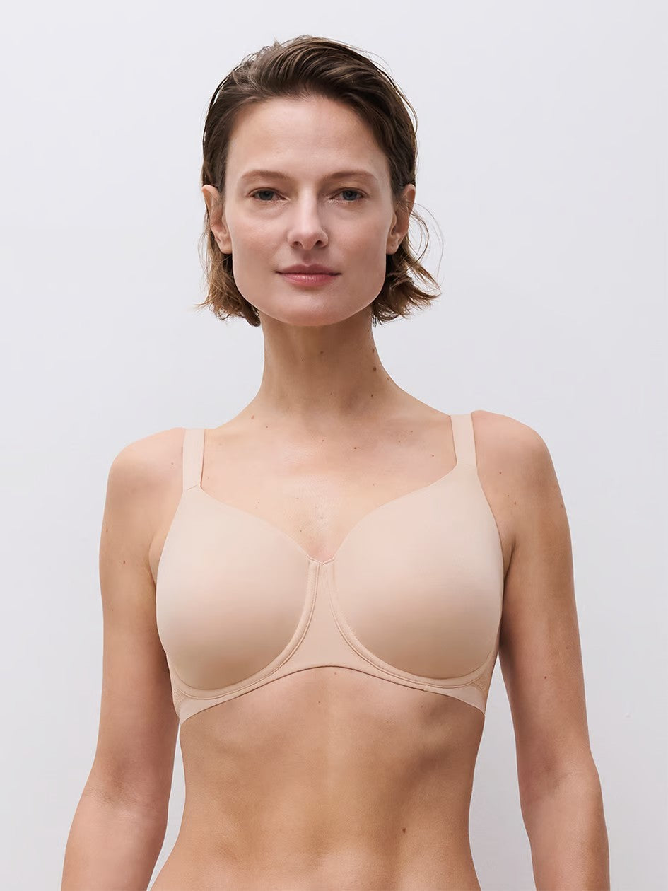 Easy Bliss Seamless Unlined Underwire Bra - Beige - 1