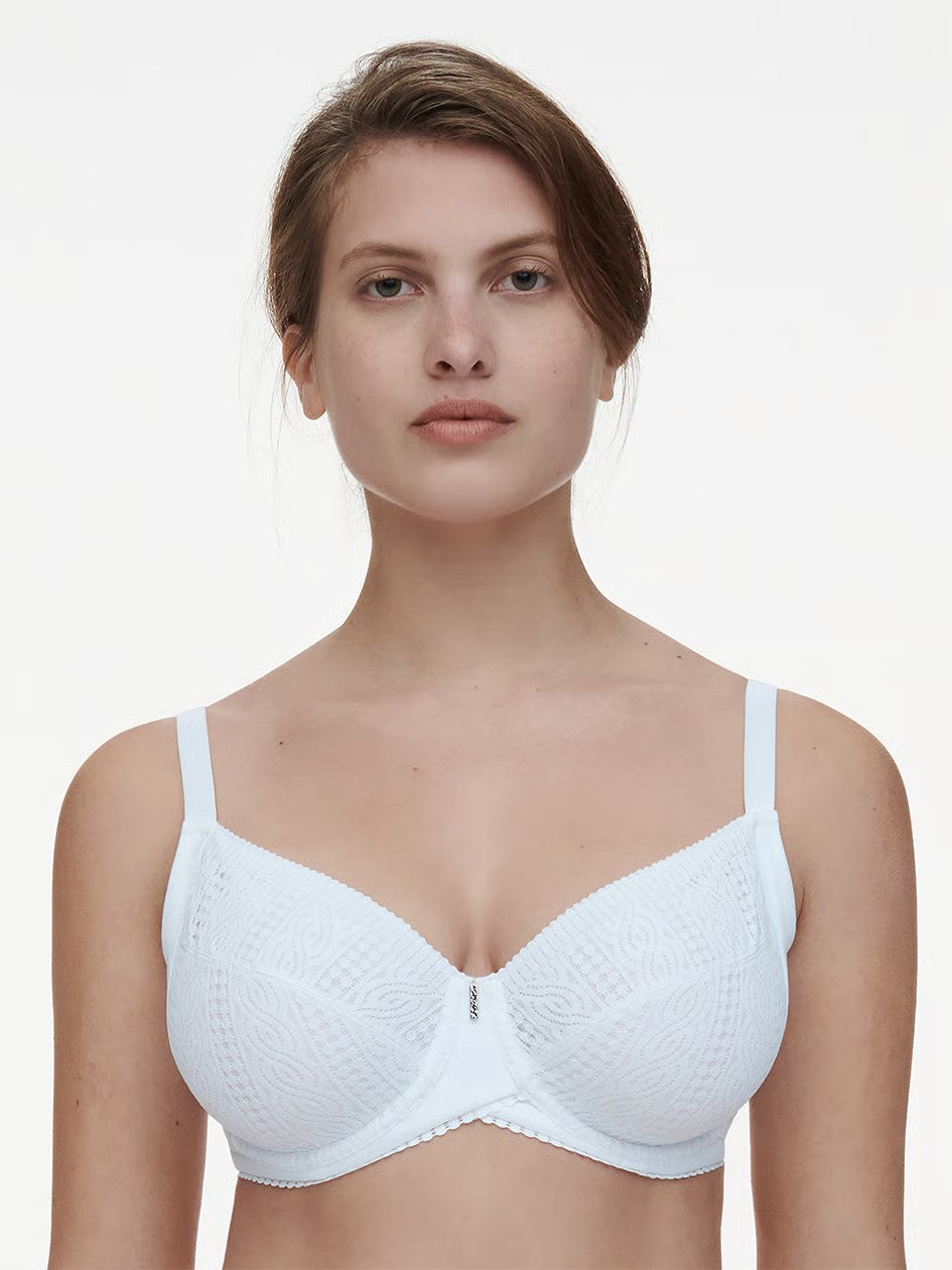 Easy Support Full Coverage Unlined Bra - White - White - 1