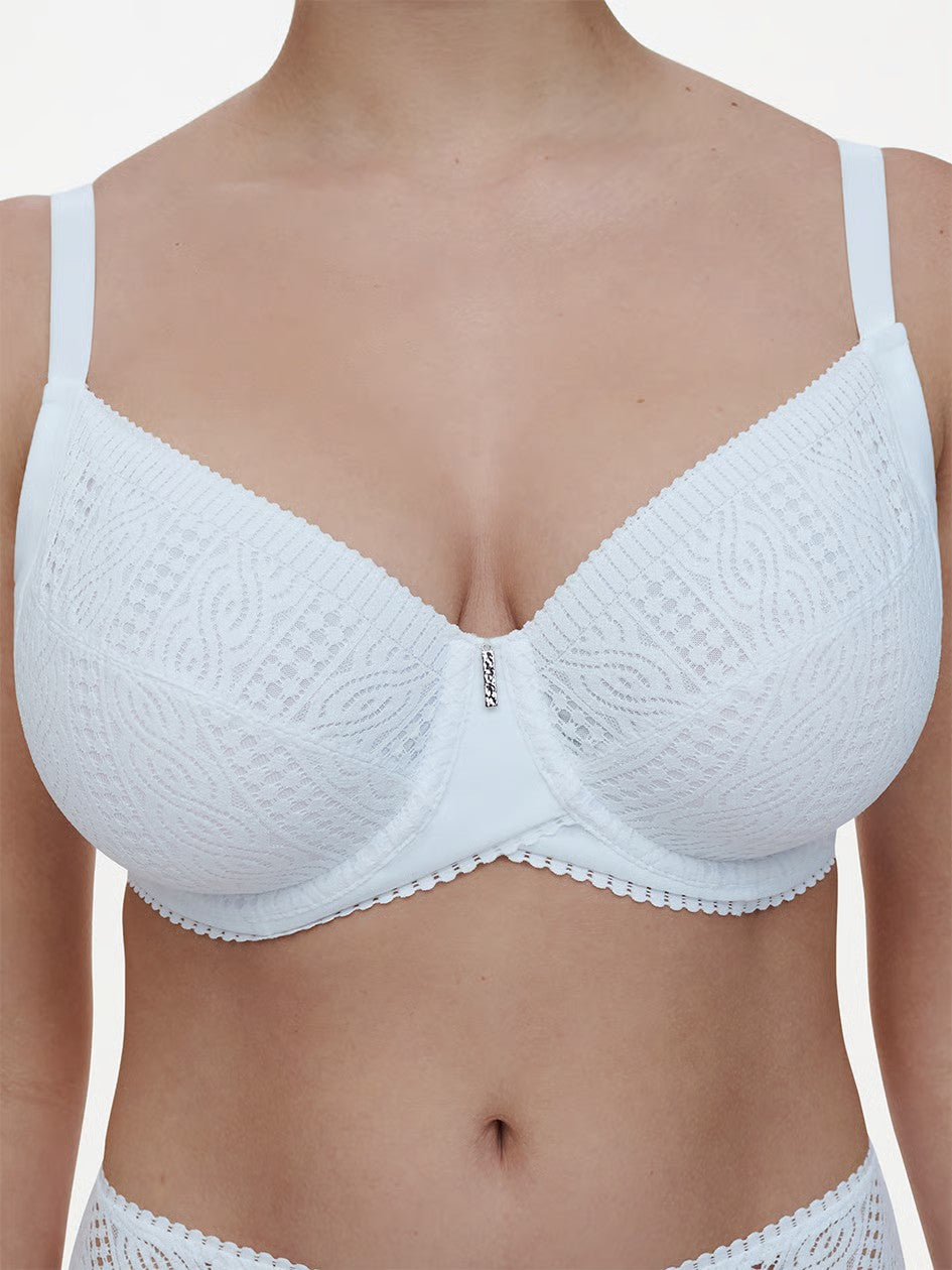 Easy Support Full Coverage Unlined Bra - White - White - 2