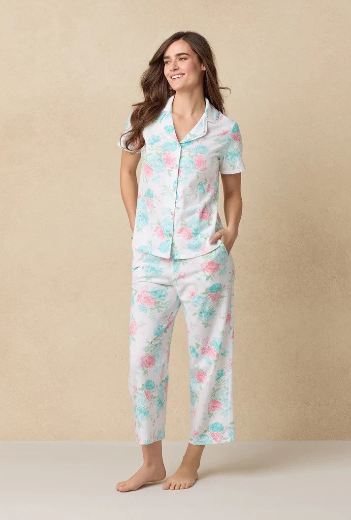 Cotton Capri Pyjama Set - Precious Peony - 2