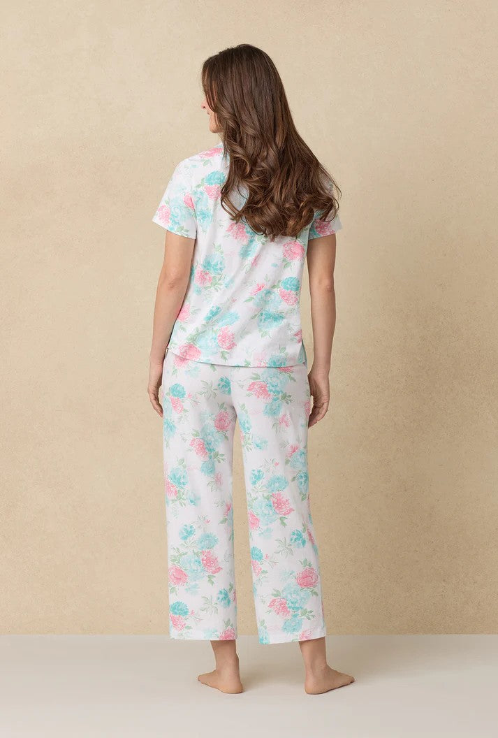 Cotton Capri Pyjama Set - Precious Peony - 4