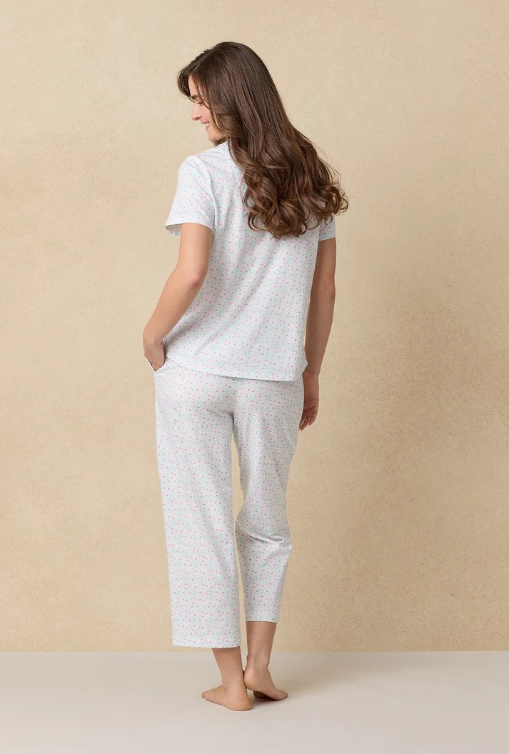 Cotton Capri Pyjama Set - Viney Floral - 4