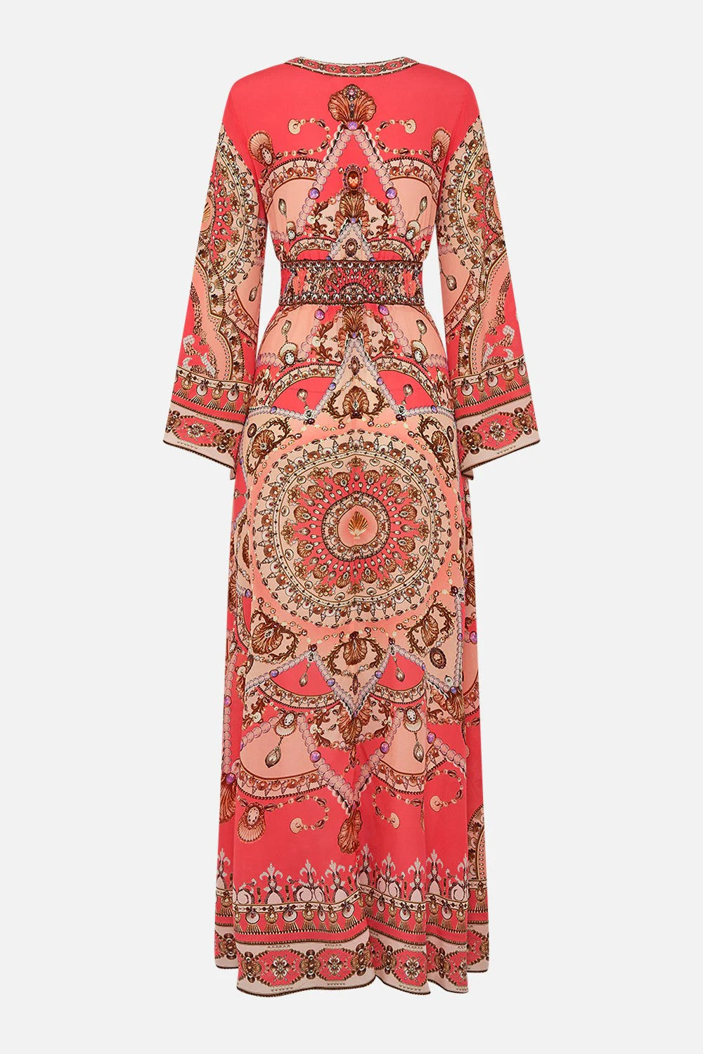 Kimono sleeve dress with shirring detail - 6