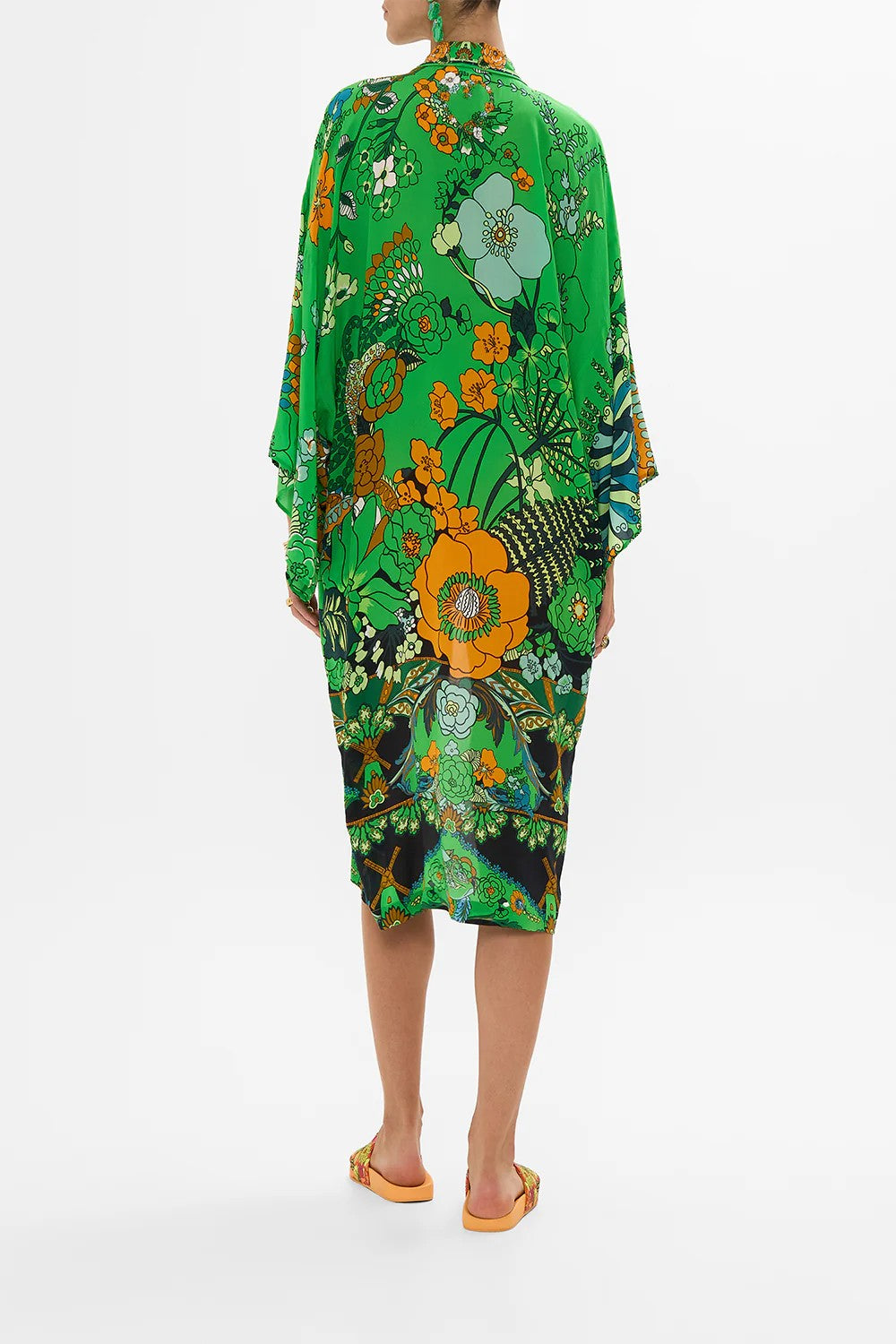 Mid length kimono layer with collar - 3