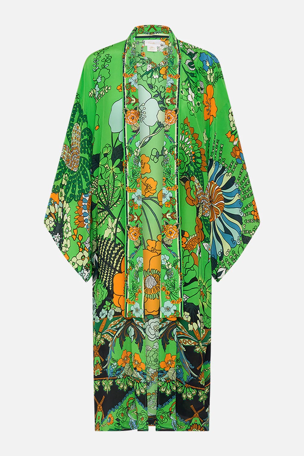Mid length kimono layer with collar - 4