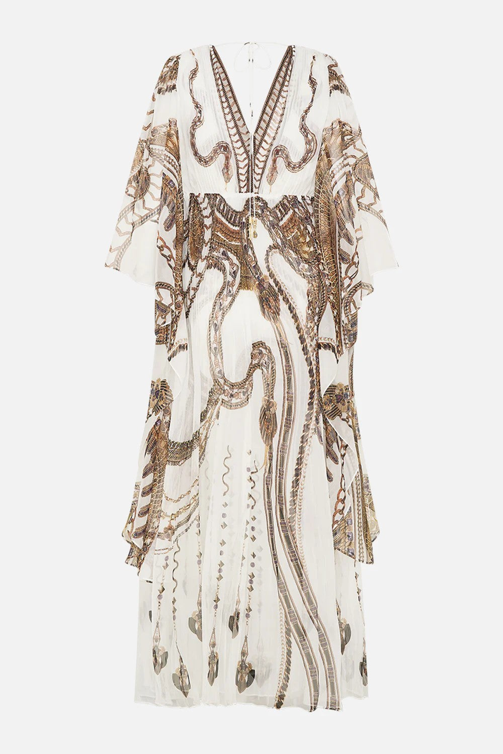 Plisse plunge neck dress - 6
