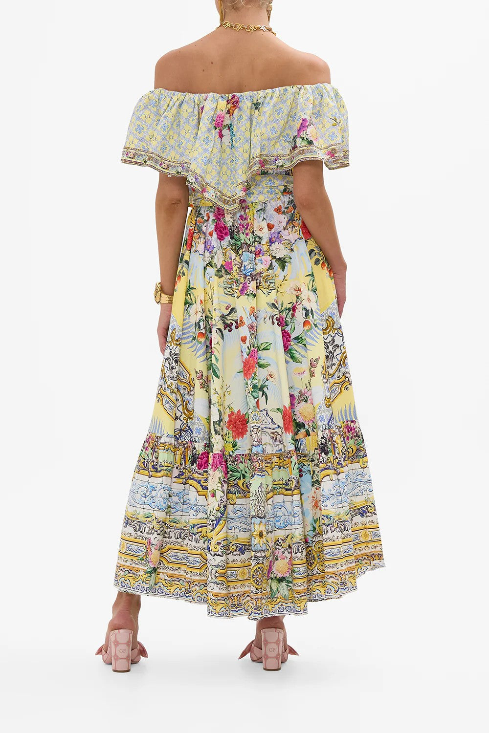 Shoulder frill dress - 4