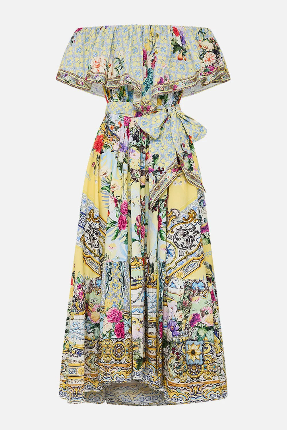 Shoulder frill dress - 6