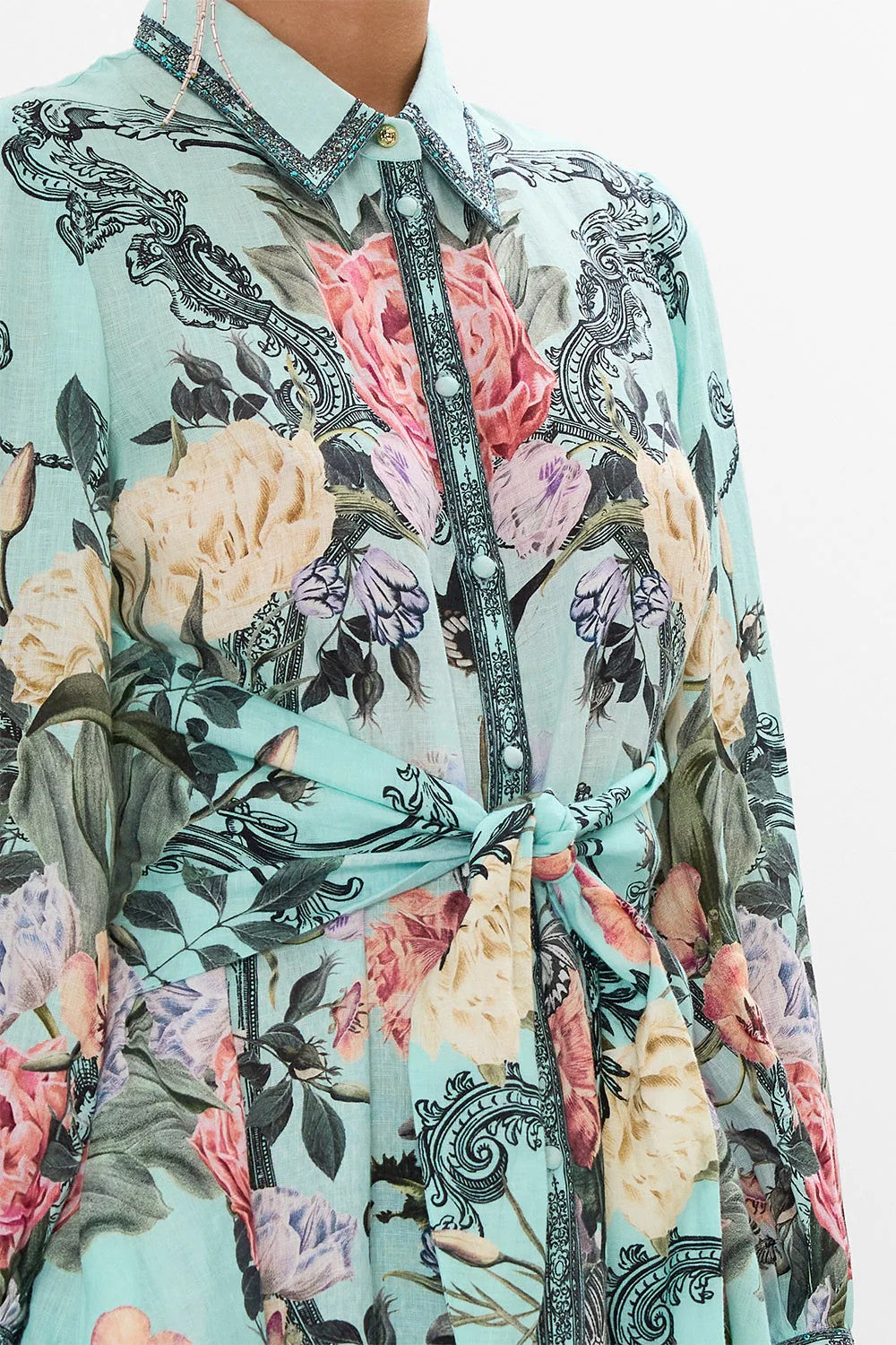 Waist tie shirt dress - 5