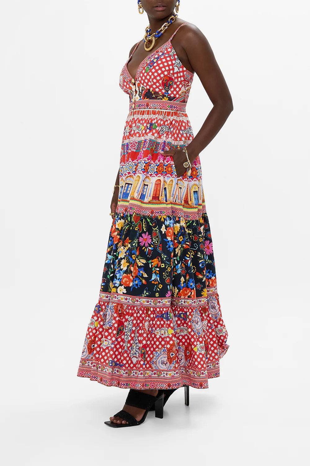 Tiered bodice dress - Mix - 2