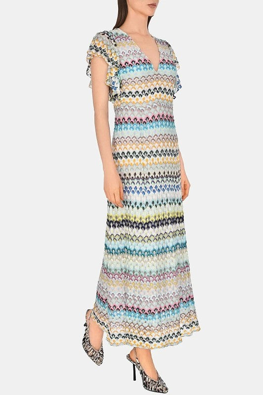 Missoni V-neck midi dress - 2