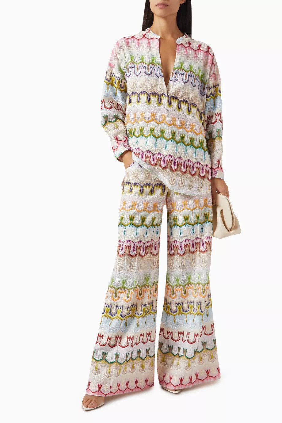 Oversized Korean-style lace blouse - 3