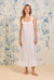 The "Elizabeth" Iconic White Swiss Dot Long Nightgown - White - 1