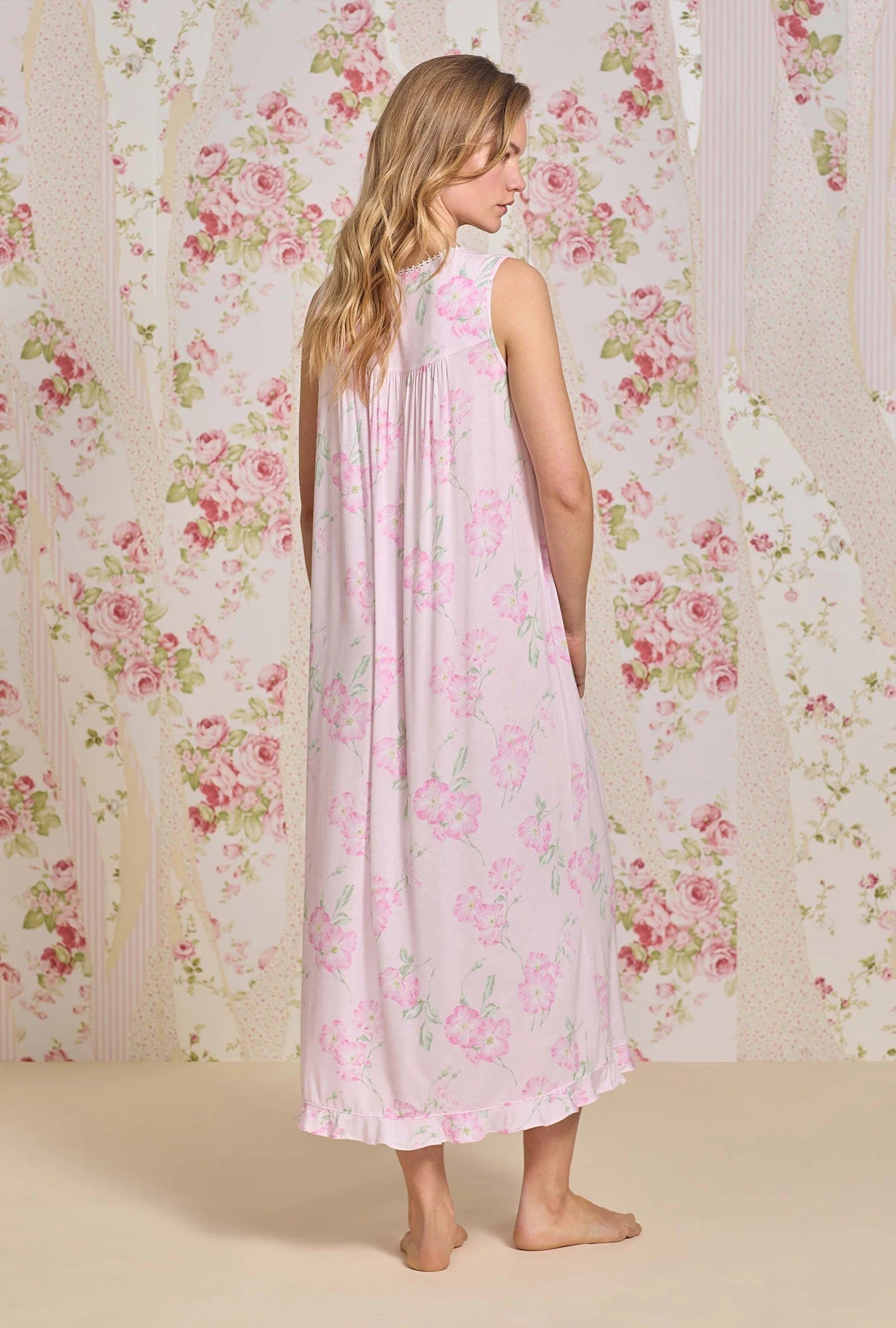 The "Eileen" Wild Stem Tencel™ Modal Ballet Nightgown - Pink - 4