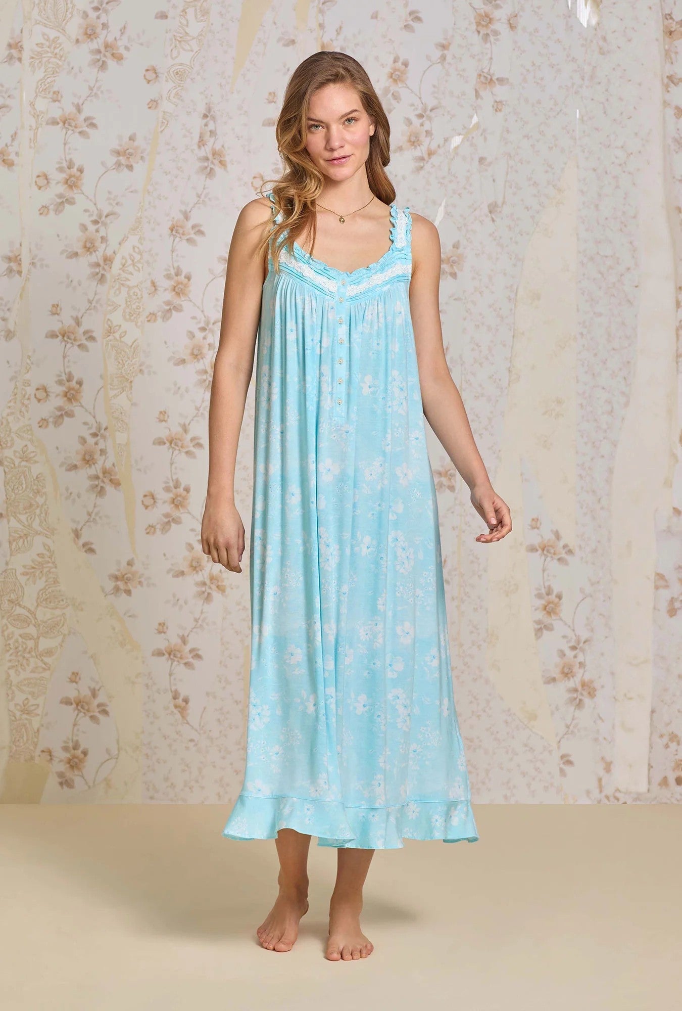 Aqua Bloom Tencel ™ Modal Ballet Nightgown - 2