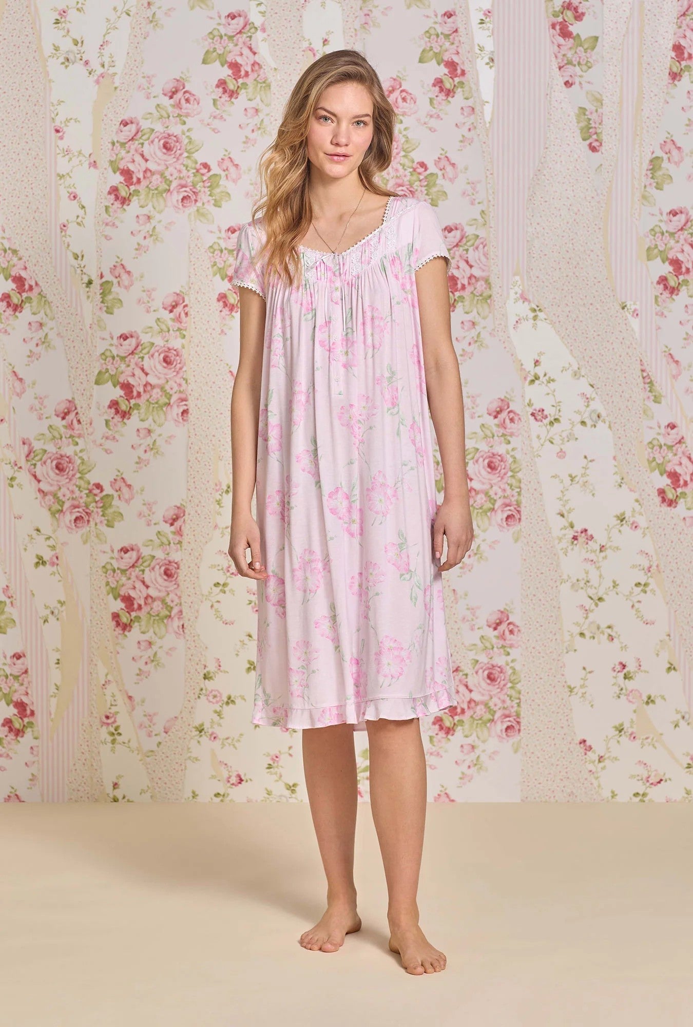 Wild Stem Tencel™ Modal Waltz Nightgown - Pink - 1