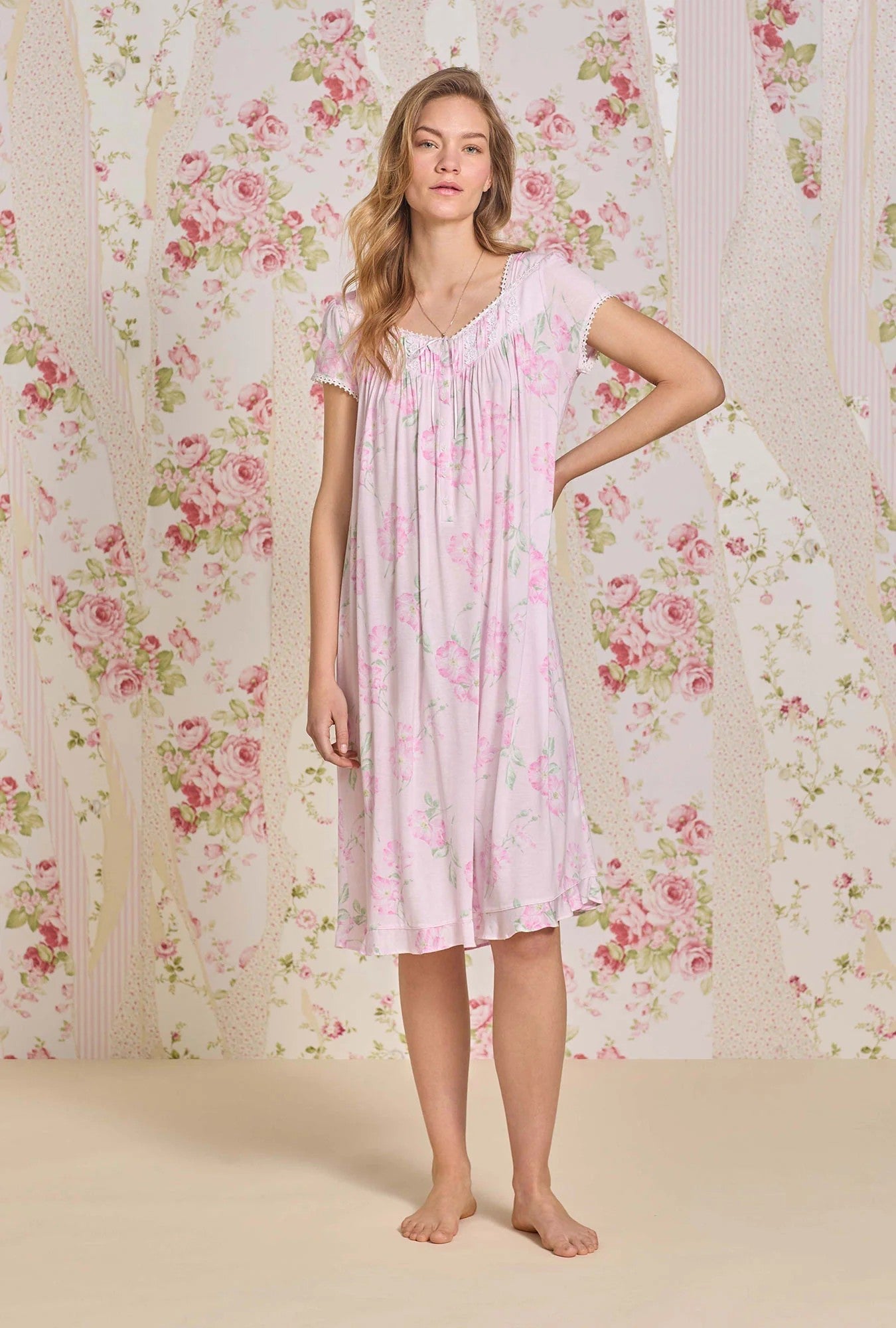 Wild Stem Tencel™ Modal Waltz Nightgown - Pink - 2