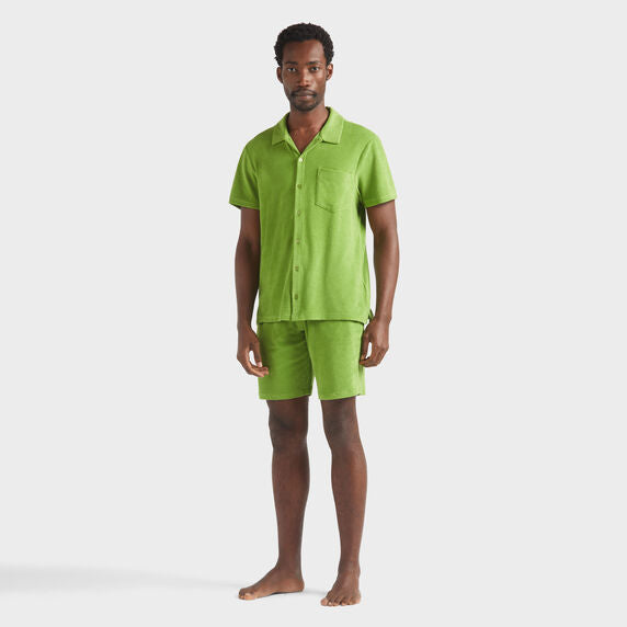 Terry Bowling Shirt Solid - Green - 1