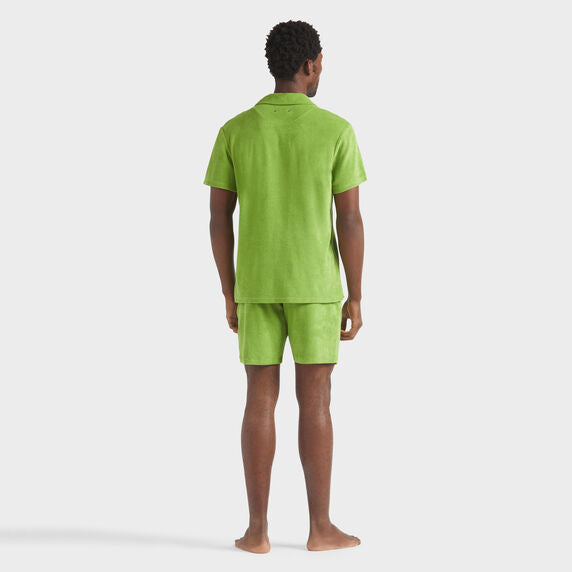 Terry Bowling Shirt Solid - Green - 2