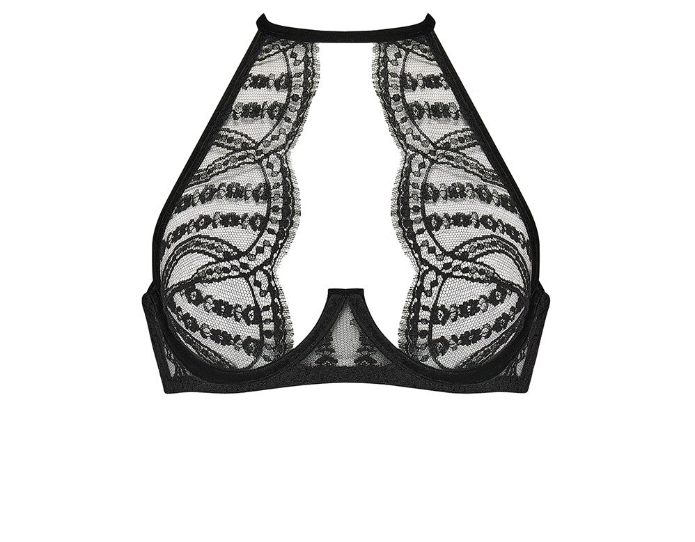 Coco de Mer Kiana High Neck Plunge Bra - 1