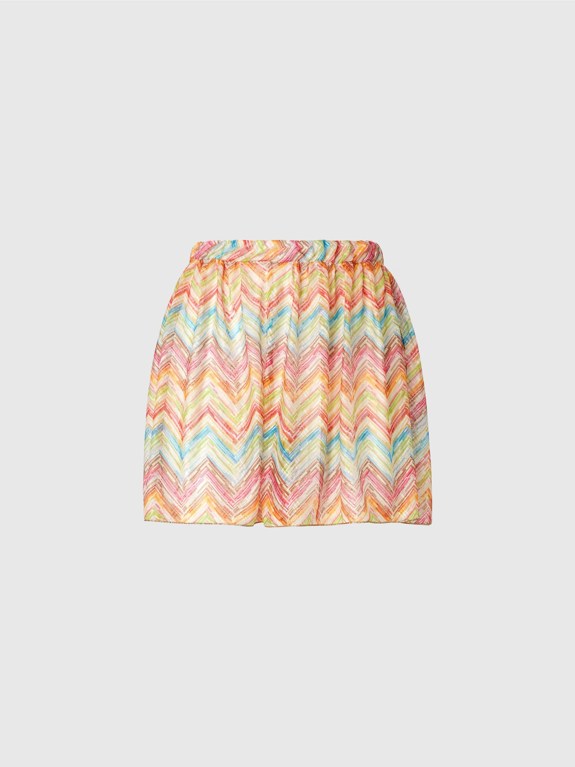 Printed tulle cover-up shorts - 3